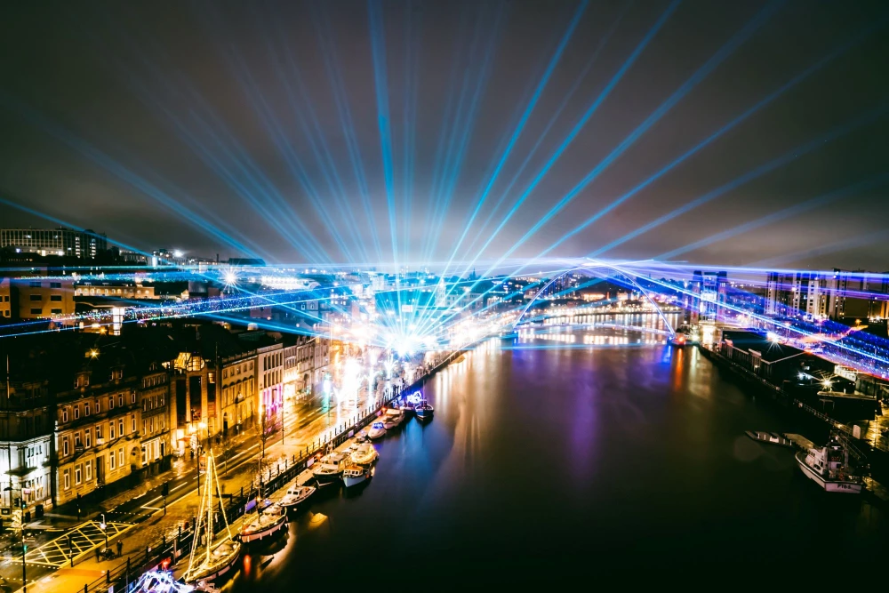 Laser Light City, Image by TyneSight Photographic for NE1