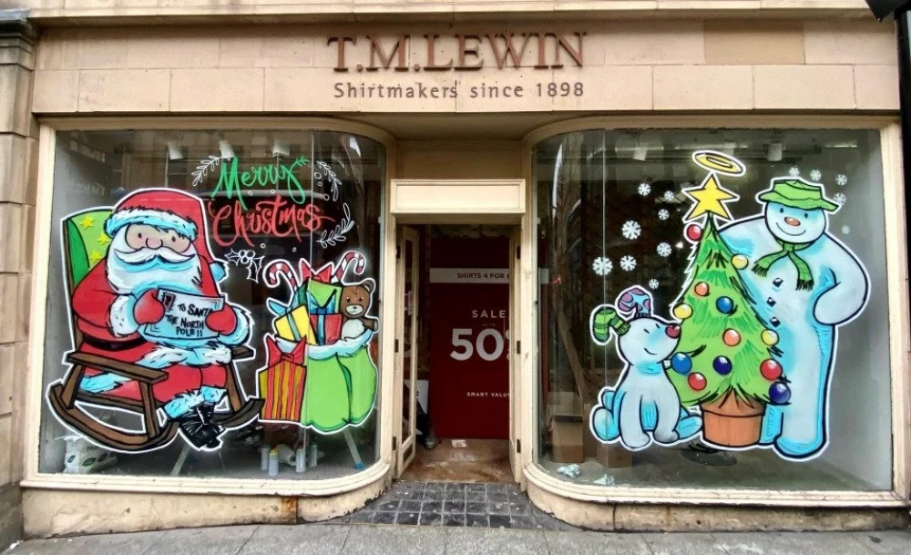 Christmas Windows 2022, Artwork by Andy Morley-Creative Ginger